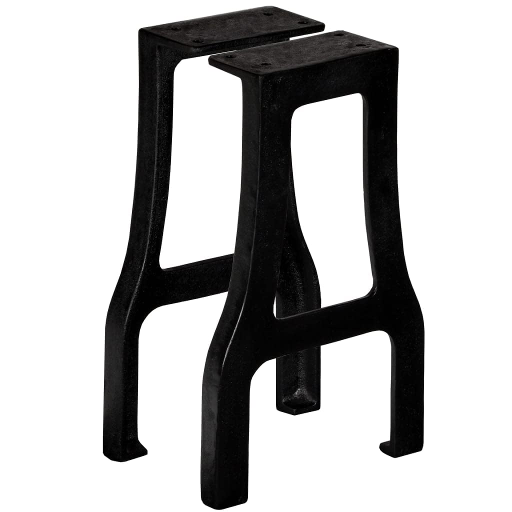 vidaXL 2x Bench Legs A-Frame Cast Iron Furniture End Table Feet Part Support