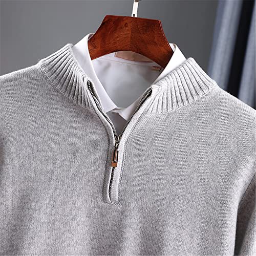 Pull en cachemire homme bleu algue grande taille chaud Kelsiop - 2