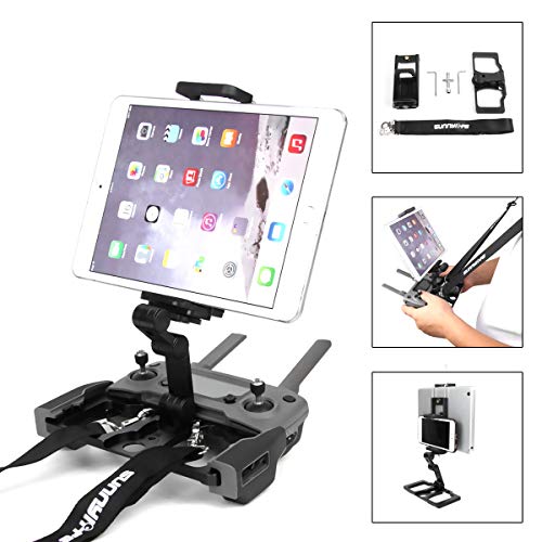 Flycoo Soporte de Aluminio Portátil para Tablet + Correa + Soporte para CrystalSky para dji Mavic Air/Mavic Pro/Spark Control Remoto Accesorios para Tablet 110-190 mm 54-83 mm Teléfono