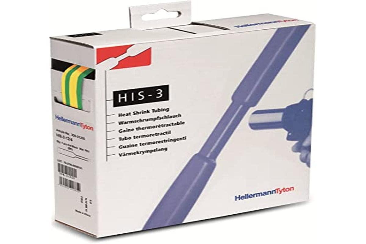 HellermannTyton 308-30907 HIS-3-9/3-PEX-GNYE Heat Shrink 3:1 Green...