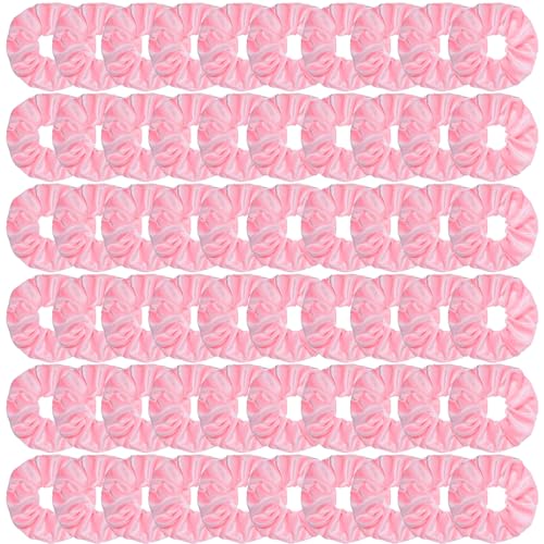 Pink Velvet Scrunchies - Soft Hair Ties for Daily Use