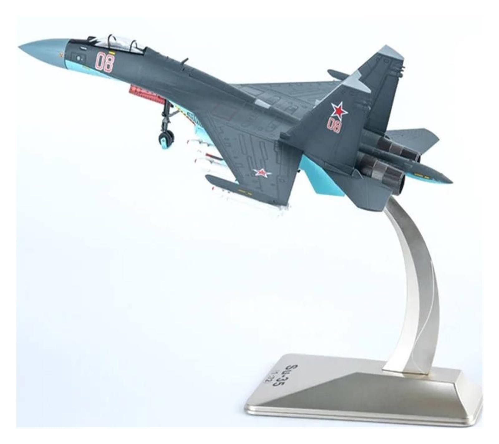 Evita maquetas frágiles con el Su 35 modelo de avión de aleación diecast resistente 1:72