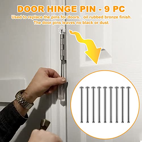 Door Hinge Pin 3.5 Inches Hinge Pins For Doors Stainless Steel Hinge Pins Doors Replacement（9 Pcs） #TOP2