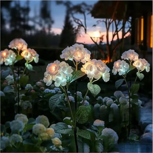 Lámpara de resina impermeable de hortensias de seda exclusivas 3