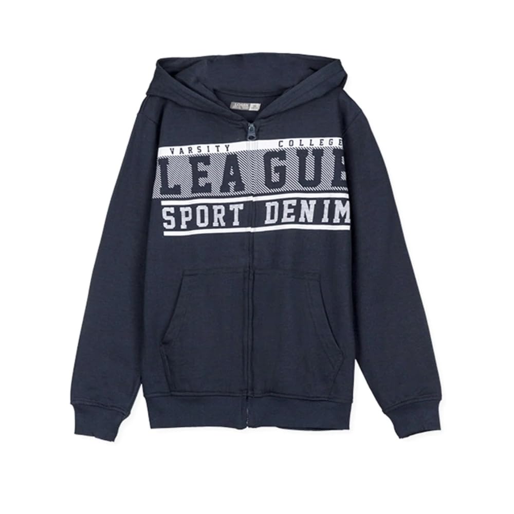 Sweat à capuche bleu Losan sweat-shirt confortable de mi-saison