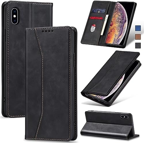 Jasonyu Case for Samsung Galaxy A23 5G/4G Leather Wallet Flip Cover with Card Holder,Kickstand, Magnetic Closure,TPU Shockproof Phone Case Compatible with Samsung A23 (Brown)