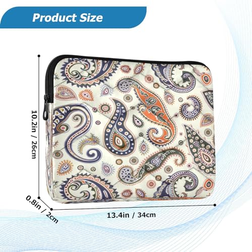Funda para portátil 13-14 pulgadas impermeable con patrón Paisley miniatura 3