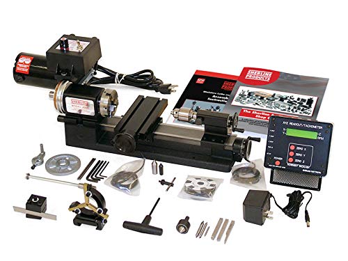 Sherline 4000B-DRO C`o[W Lathe Hݒu DRO + BpbP[W (CNCAbvO[h͊܂܂Ă܂񂪁Aʓrwł܂)