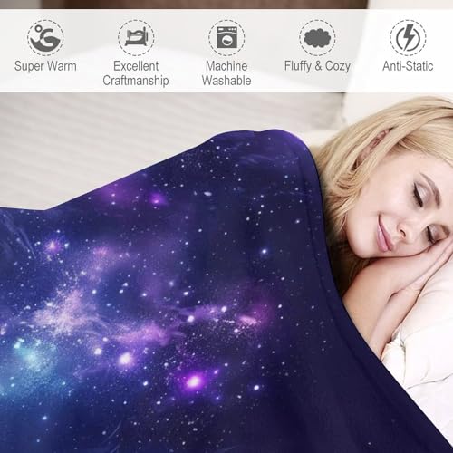 Couverture starry ciel chaude et douce plaid canapé lavable en machine