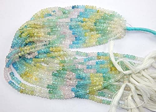 Perles de lithothérapie aigue-marine LKBEADS pour créer vos bijoux d'été