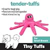Snuggle Puppy - Plush Tender-Tuffs Tiny Octopus and Dolphin Bundle - with Snuggle Puppy and Small Tough Dog Toys with Puncture Resistant Squeaker