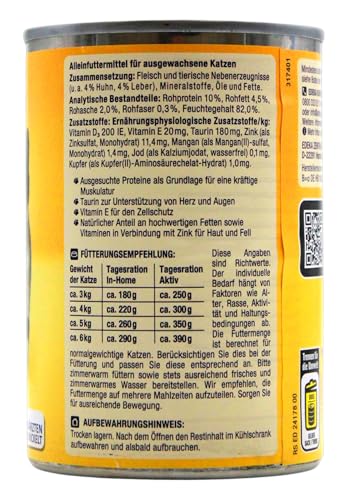 Herzstücke Feine Mahlzeit Pastete mit Huhn & Leber, 12er Pack (12 x 400g)
