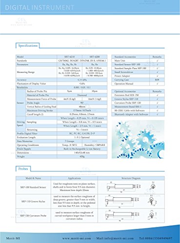 Srt-6200 Digital Surface Roughness Tester Profile Gauge Surftest Profilometer Ra Rz With Output #TOP3