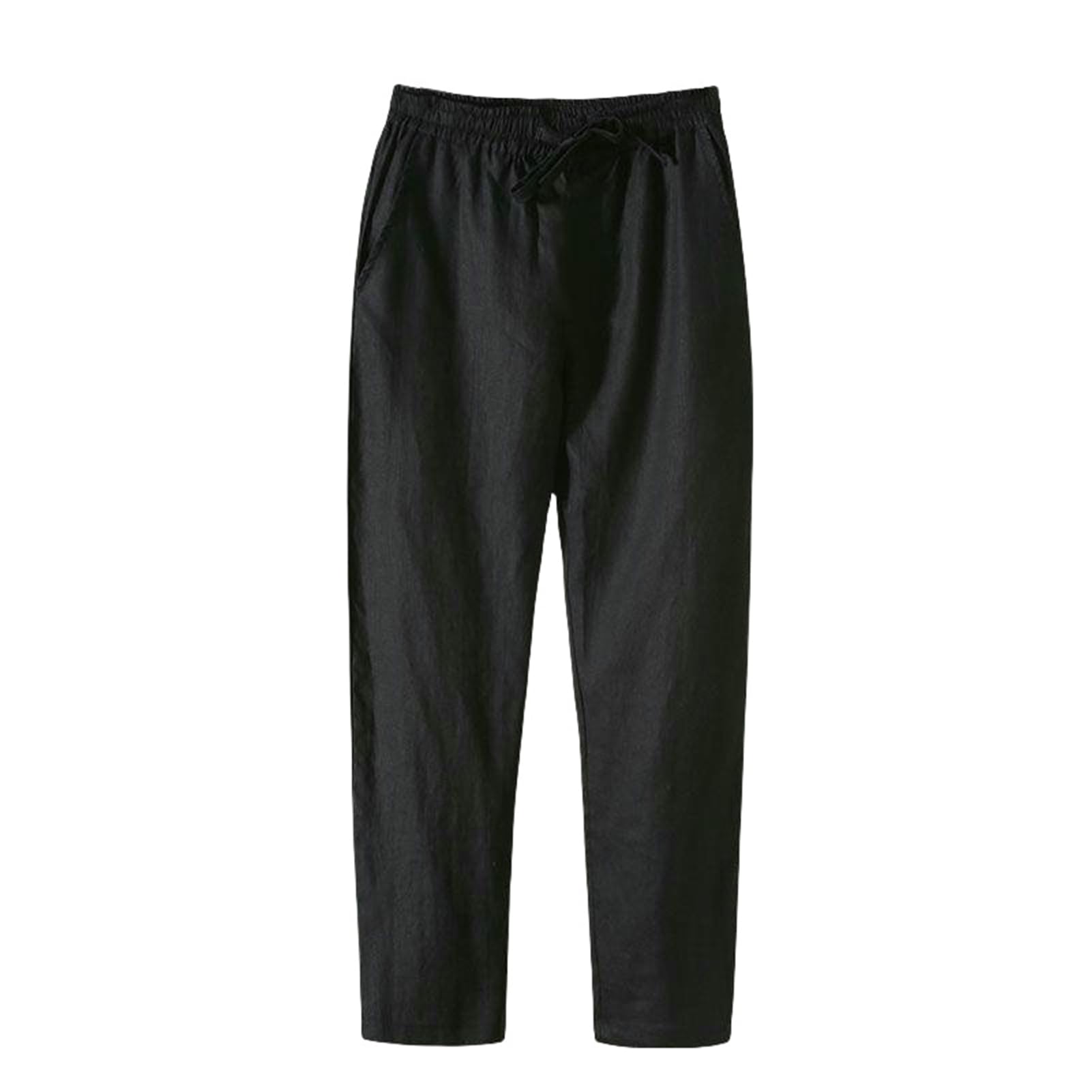 Pantaloni lunghi da uomo Estate Sottile Lino Di Cotone Corto Casual Cinese