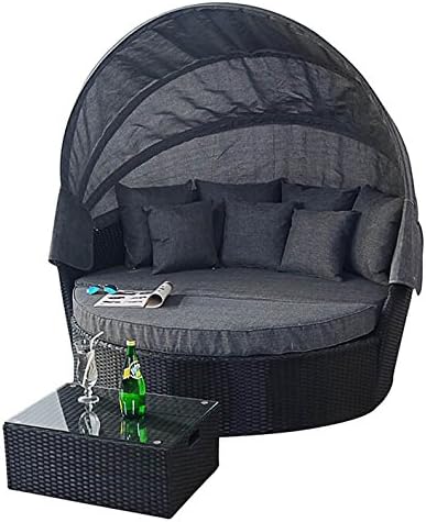 Port Royal Prestige Large Daybed, Black