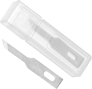 クラフト用ホビーブレード #A16 高速度鋼製 カッティング・カービング用替刃 ホビーナイフ刃セット 収納ケース付き - (用途:アート・スクラ ップブッキング・DIY用) 10枚入り