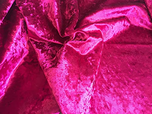 Tissu velours de luxe marbré fuchsia haut de gamme pour créations élégantes