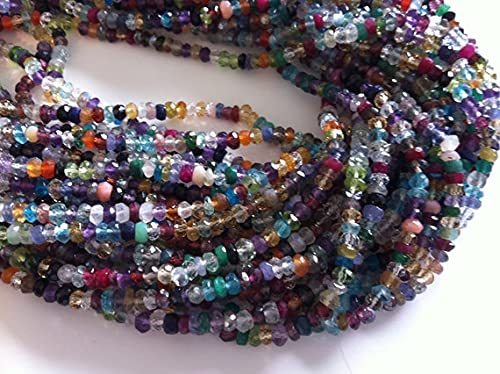 Perles pierres naturelles multicolores facettées pour créer un cadeau fait main personnalisé