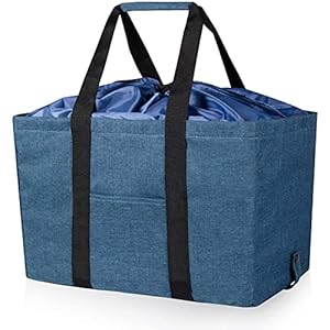 LHZK Eco Bag, Folding Cooler Bag, Large Capacity, Eco Bag, Shopping Bag, Durable, Reusable Shopping Bag