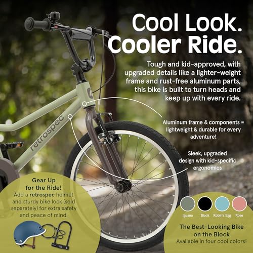 Image of Retrospec Koda Plus Kids Bike for Boys & Girls Ages 6-8 Years - Children's Bicycle, Adjustable Seat & Handlebars