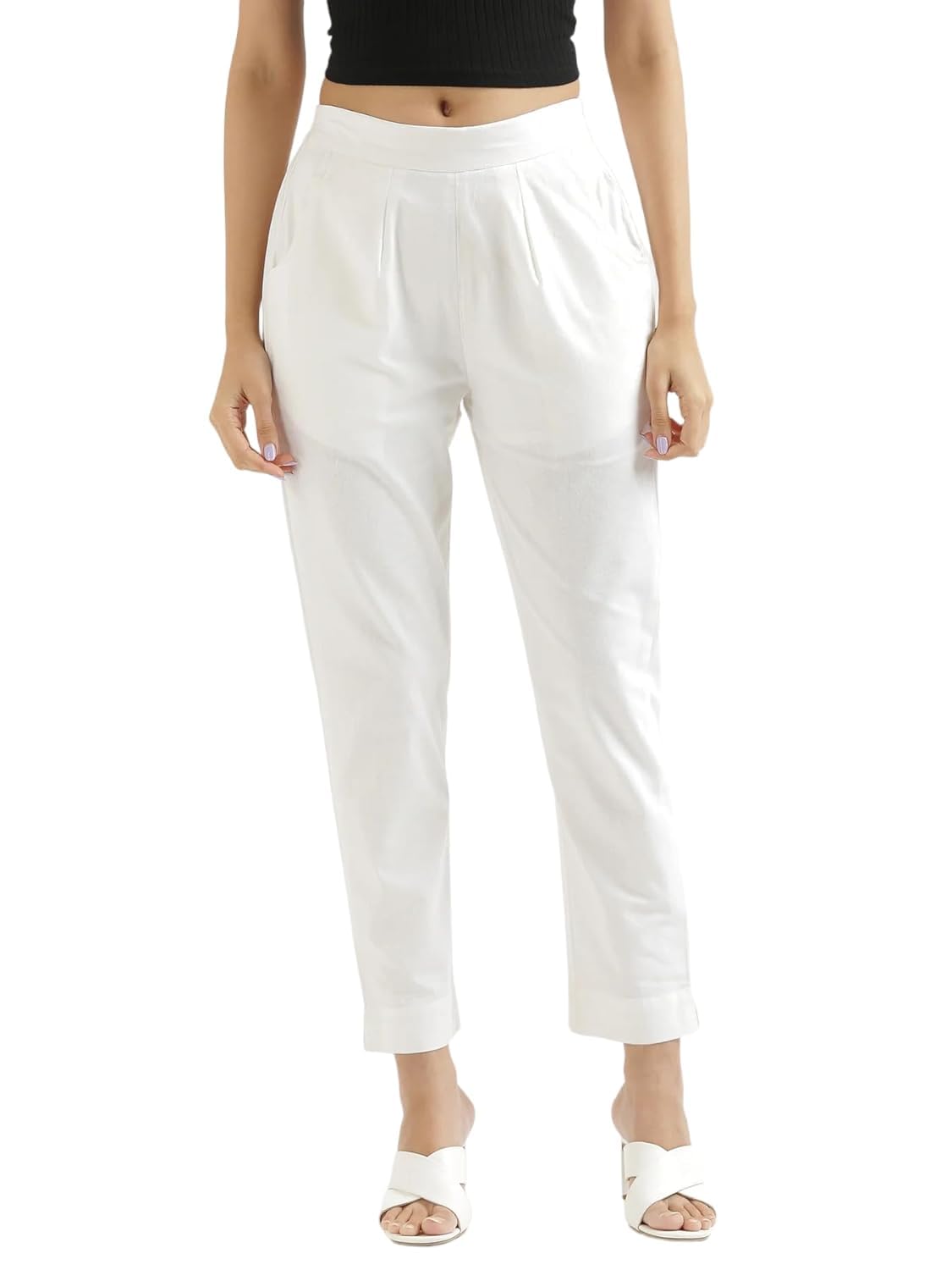 Women Cotton Trouser Pant for Women | Girls Formal Casual Daily Party Office Wear-picture-25
