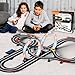 Slot Car Race Track 1:43 Scale For Kids LED Tracks Electric Powered Dual Racing 4 Cars with Headlights Toy Big Track Sets Gift for Boys Children 6+ Years Old