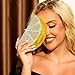 Usuisy Watermelon Slice Crystal Clutch Bag Women Fruits Evening Handbags Bridal Party Rhinestone Purse Wedding Bag,Mini,Lemon