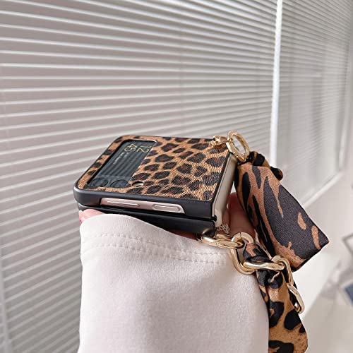 Omio JX1164-ZFLIP4-1 For Samsung Galaxy Z Flip 4 Case With Luxury Detachable Chain Wrist Strap Bracelet Cute Case thumb #8