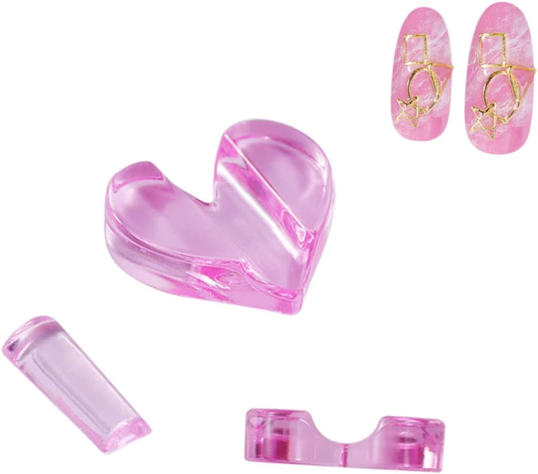 Nail Art Embossing Moulds Heart Shape Plaque Moulds Professional Tool for Home Salon Use