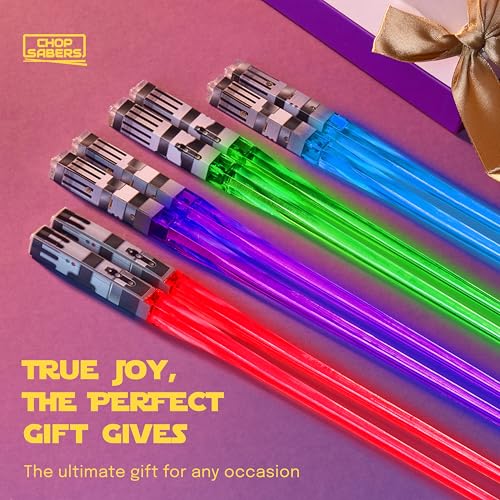 Image of LightSaber Chopsticks Light Up Saber Led (4 Pairs, Red Blue Green Purple)