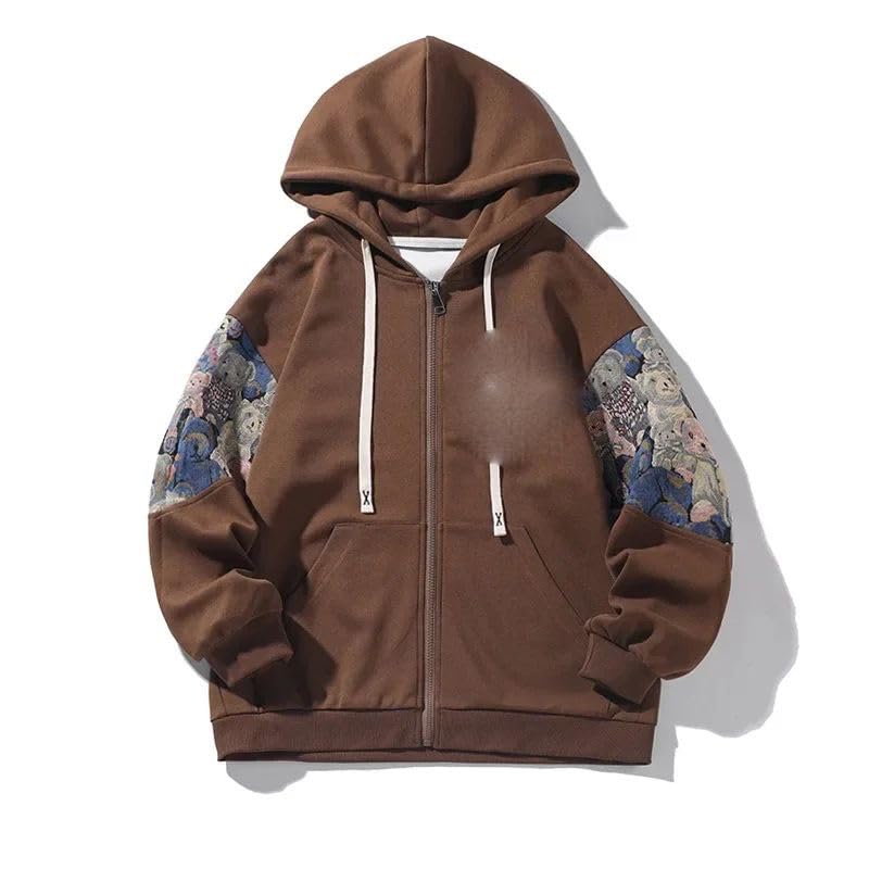 Pull à capuche homme WOLONG décontracté et ample pour le sport