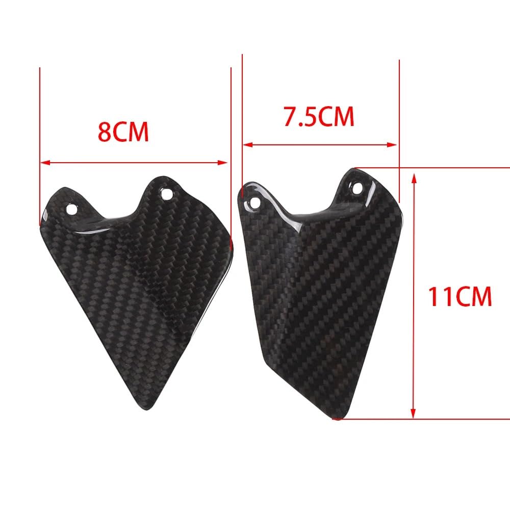 Per DUCATI 748 916 996 998 Piatti Tacco In Fibra di Carbonio Twill Gloss Moto Pedana Della Copertura Protezione