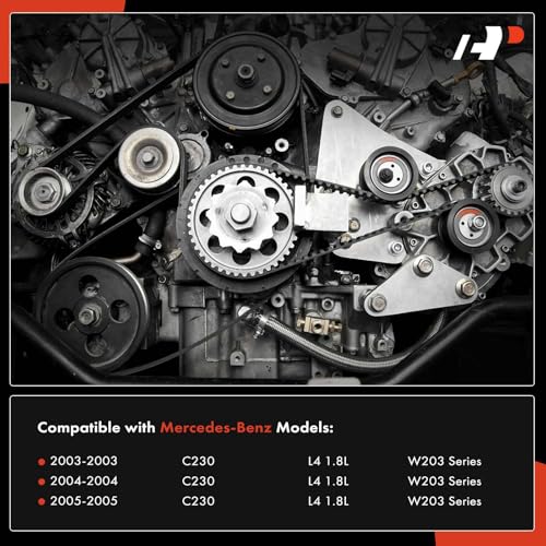 A-Premium Engine Serpentine Belt Drive Kit Compatible with Mercedes-Benz Cars - W203 Series C230 2003 2004 2005-1.8L by A-Premium - Image 2