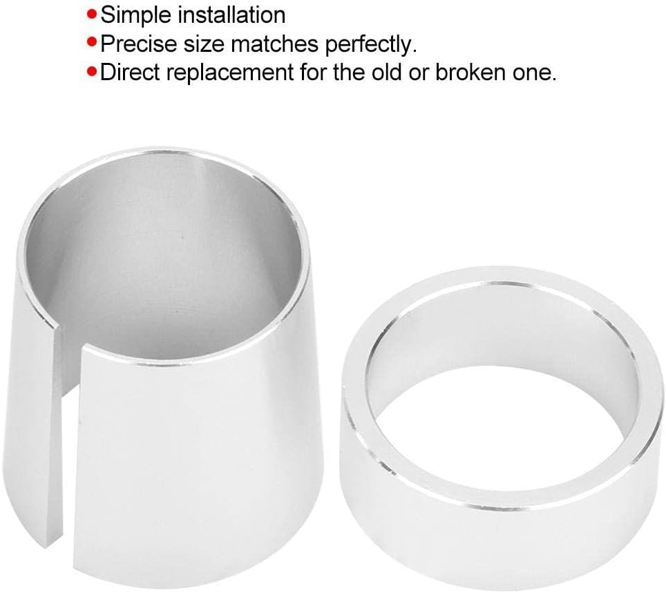 1in Gas Tapered Drive Clutch Shaft Adapter Connector Pulley Bore Reducer Sleeve Bushing Silver Aluminum Accessory