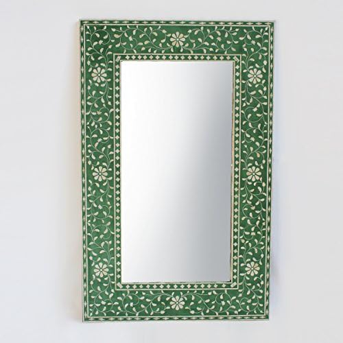 Design MIX Fixture Inlay Green 8 Flower Mirror