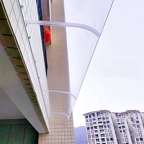 Abri de pluie extérieur transparent au-vent porte entrée 50x210