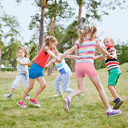 Poroka 8 Pack Girls Bike Shorts Dance Shorts Thick Modal Shorts Breathable Safe Active Shorts 8 Color (2-3T) #TOP4