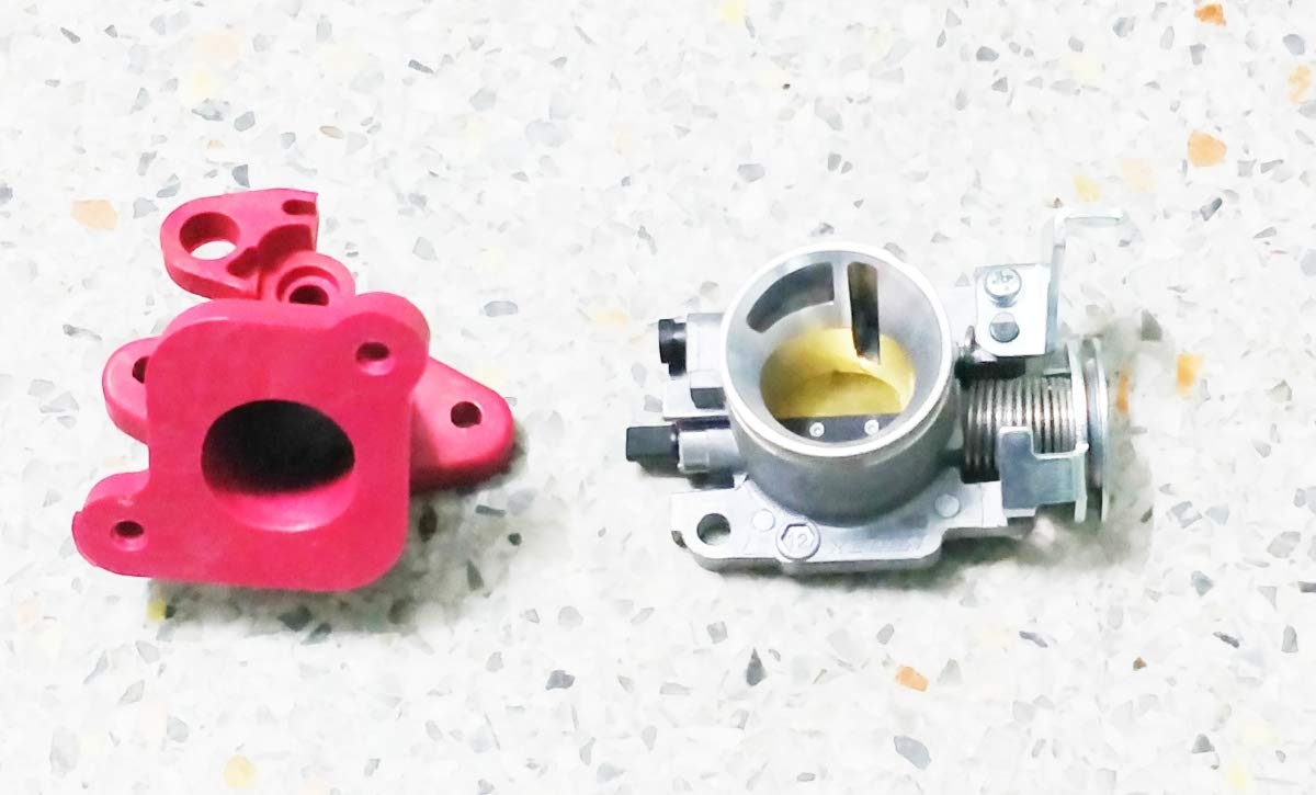 Amazon | JC61 JC75用grom用ビッグスロットルボディ30mm レッド