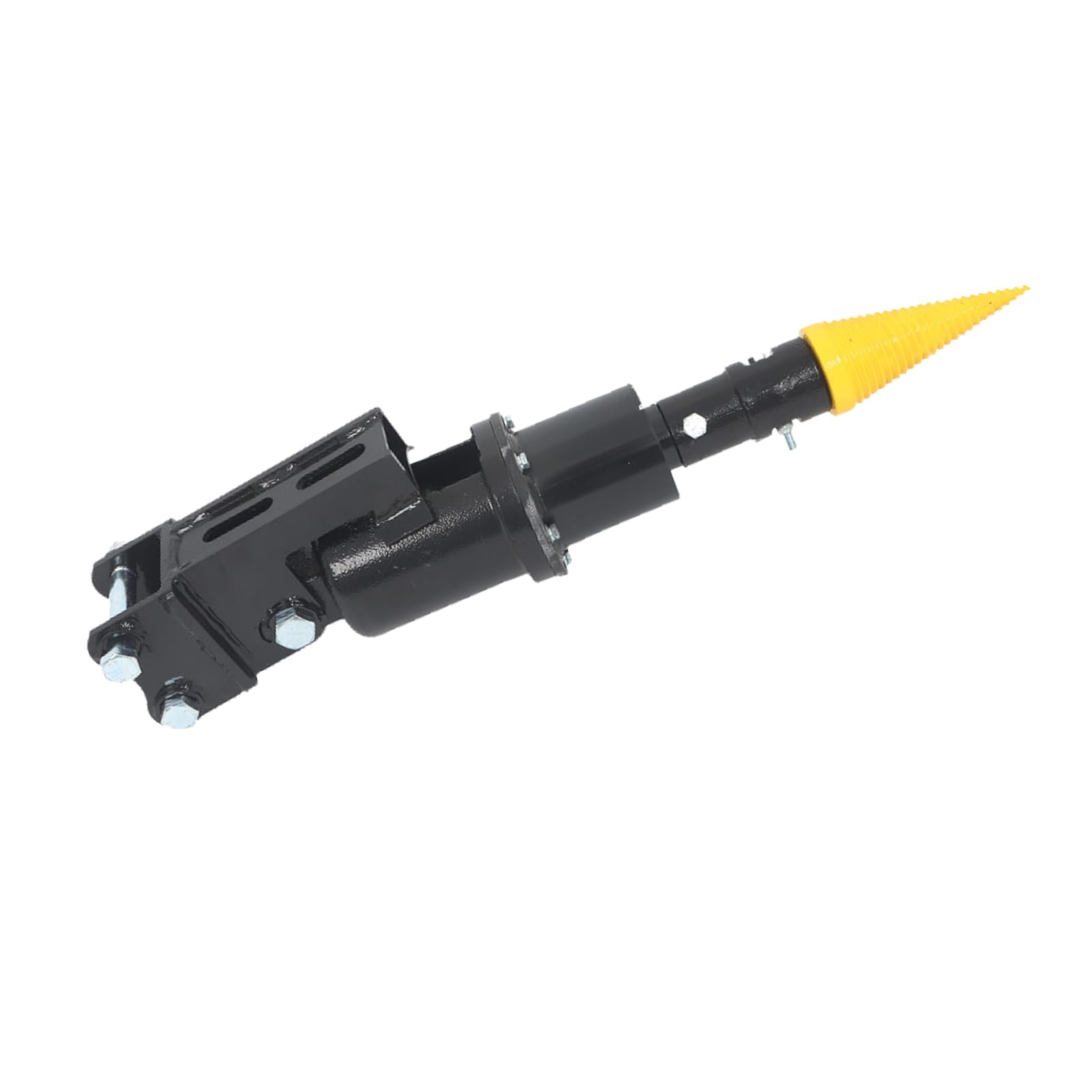 Generic Minikoparka Hydrauliczna łuparka do Kłód Przystawka ślimakowa Wydajne Narzędzie do Rozłupywania Drewna Opałowego i Wiercenia w Ziemi ze Stali Manganowej o Długości 70 Cm