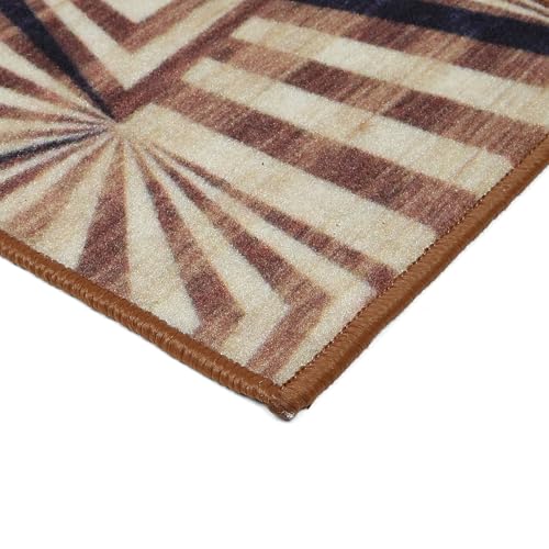 Image of HUES & SHADES Coir Door Mat for Outdoor Entrance - [37 x 57 cm] | Natural Coconut Fiber Brush Mat for Shoes Cleaning, Heavy Duty Non-Slip Doormat for Front Porch, Patio, Entryway (Desert Radiance)