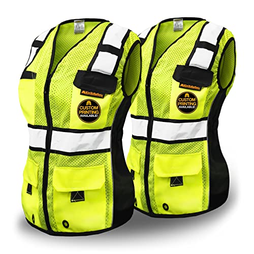 KwikSafety - Charlotte, NC - RoadBOSS Economy & Premium Safety Vest for Women [SNUG-FIT] Class 2 ANSI Tested OSHA