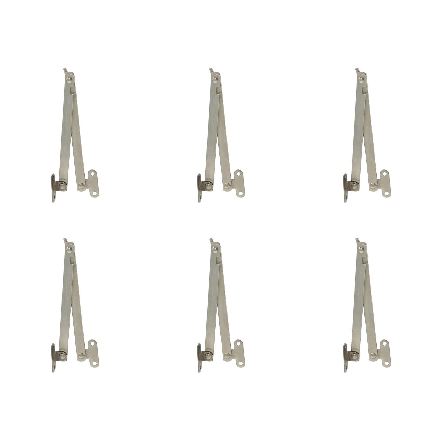 Jnchdghwa 6X Furniture Cupboard Door Front Desk Foldable Lid Support Hinge Stay