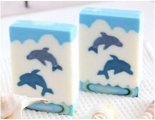 Miniatura 5 de Molde de silicona de tubo largo en forma de delfín, columna de delfín, molde de caramelo de chocolate, molde de vela hecho a mano, suministros para