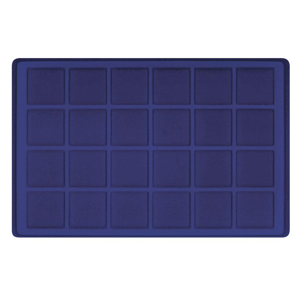 LINDNER Das Original Large coin collection case with 8 dark blue coin trays for 192 coins or coin capsules up to 45 mm in diameter - Image 2
