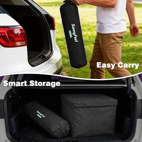 SILLA DE CAMPING SOBREDIMENSIONADA SUNNYFEEL PARA ADULTOS GRANDES Y ALTOS, SILLA PLEGABLE DE ALTA RESISTENCIA CON RESPALDO ALTO Y PORTA VASOS, PORTÁTIL PARA EXTERIOR, CAMPING, PESCA Y PLAYA miniatura 7