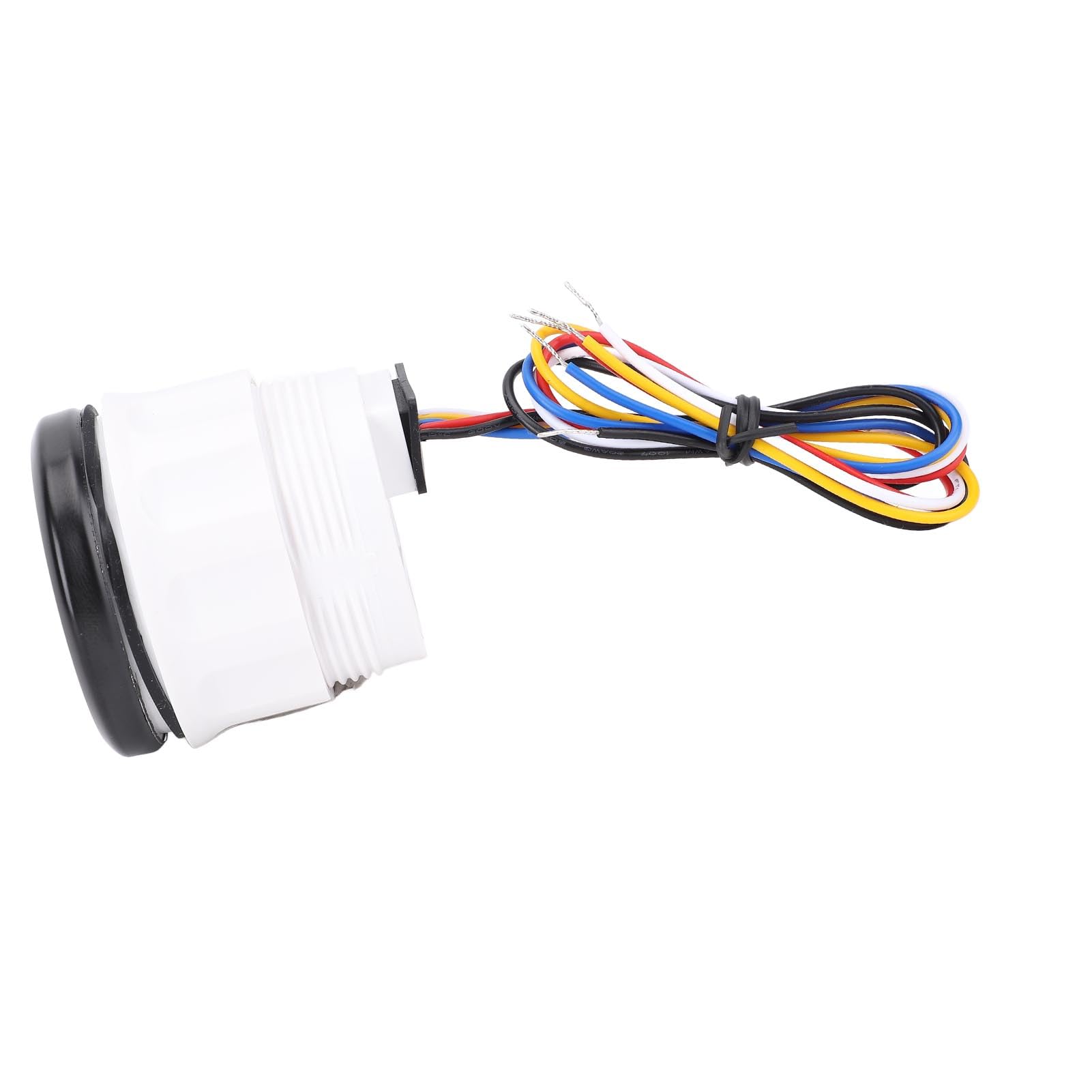 Tachymètre de Moteur 52 Mm 4000 Tr/min, Compteur Horaire, Rétroéclairage 7 Couleurs pour Camion, Tracteur, Voiture, Camping-car, Bateau, DC 9 à 32 V, Trou (Cadran noir Couvercle noir CX6225B)