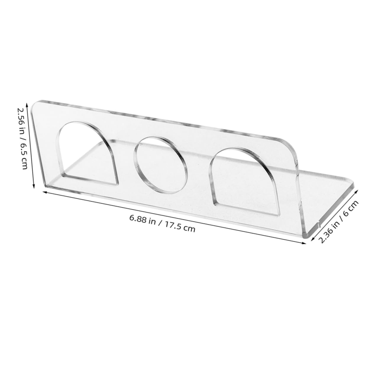 SOLUSTRE 3 Wall Shelf Hair Tool Holder Hair Product Organizer Toothbrush Wall Holder Blow Dryer Holder Hair Dryer Holder Wall Mounted Hair Appliance Organizer Transparent Acrylic