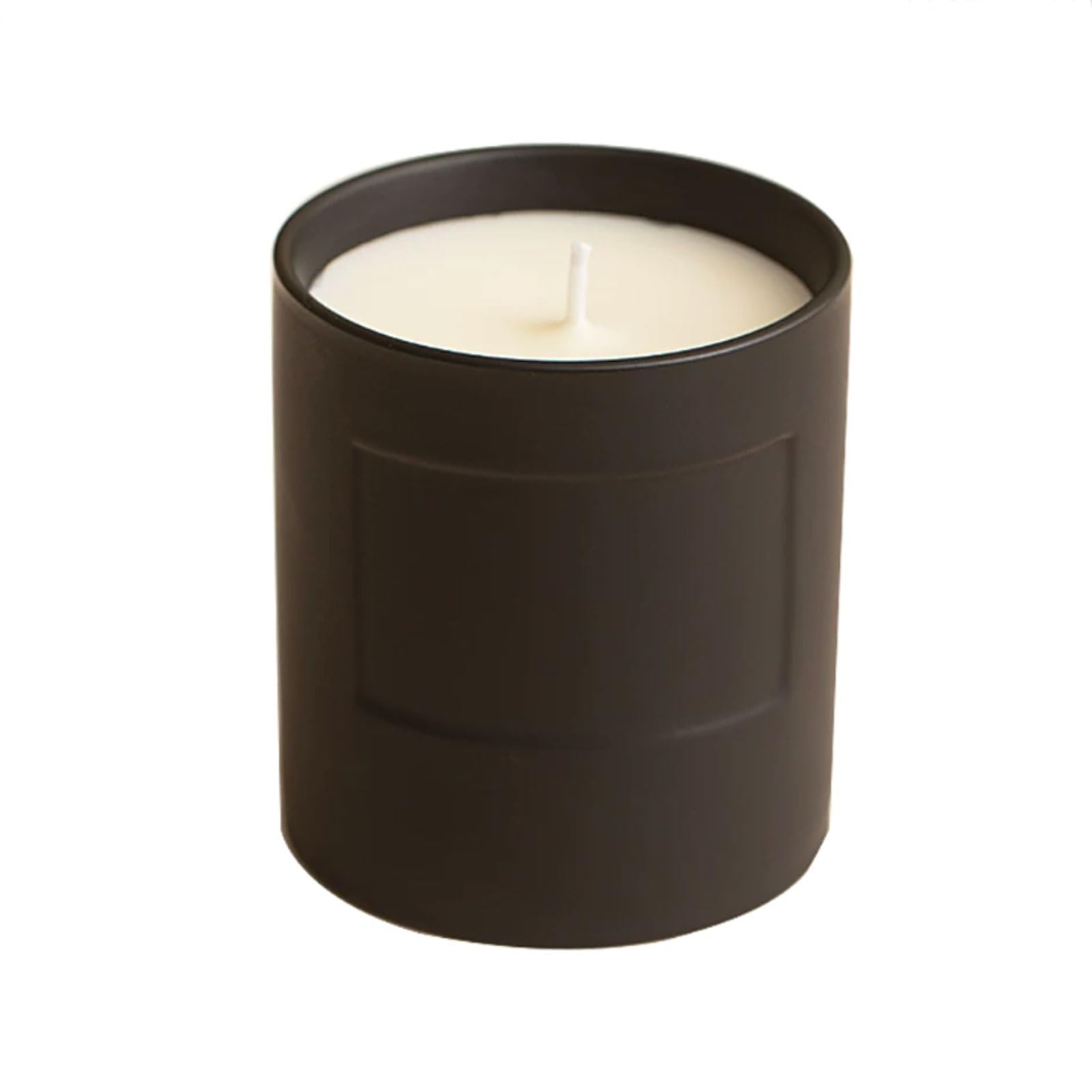 Fhvkrbtx Morning Moss Scented Candle, Ceramicmodernblackjarcandlereusablescented Longlasting Homevacationrelaxationspamulticolor(Morning Moss)