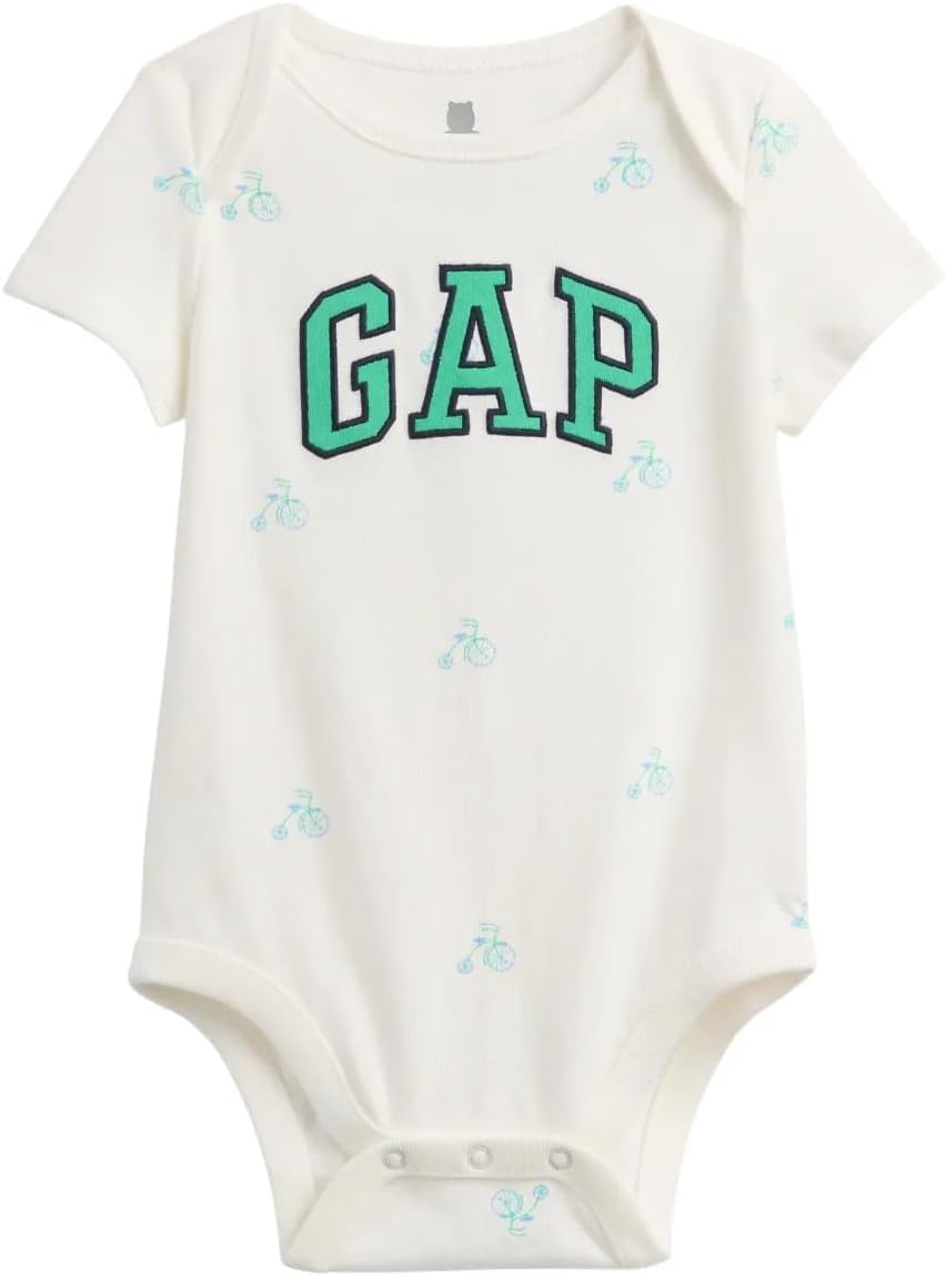 GAP baby-boys Short Sleeve Logo Bodysuit