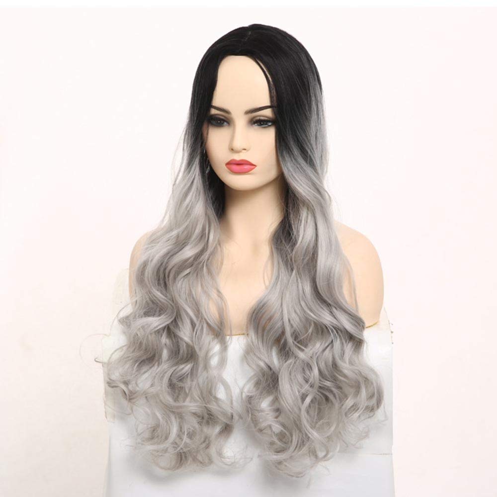 Perruque complète pour un look glamour avec de longs cheveux bouclés au style naturel
